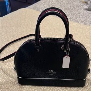 Coach Black and Pink Satchel